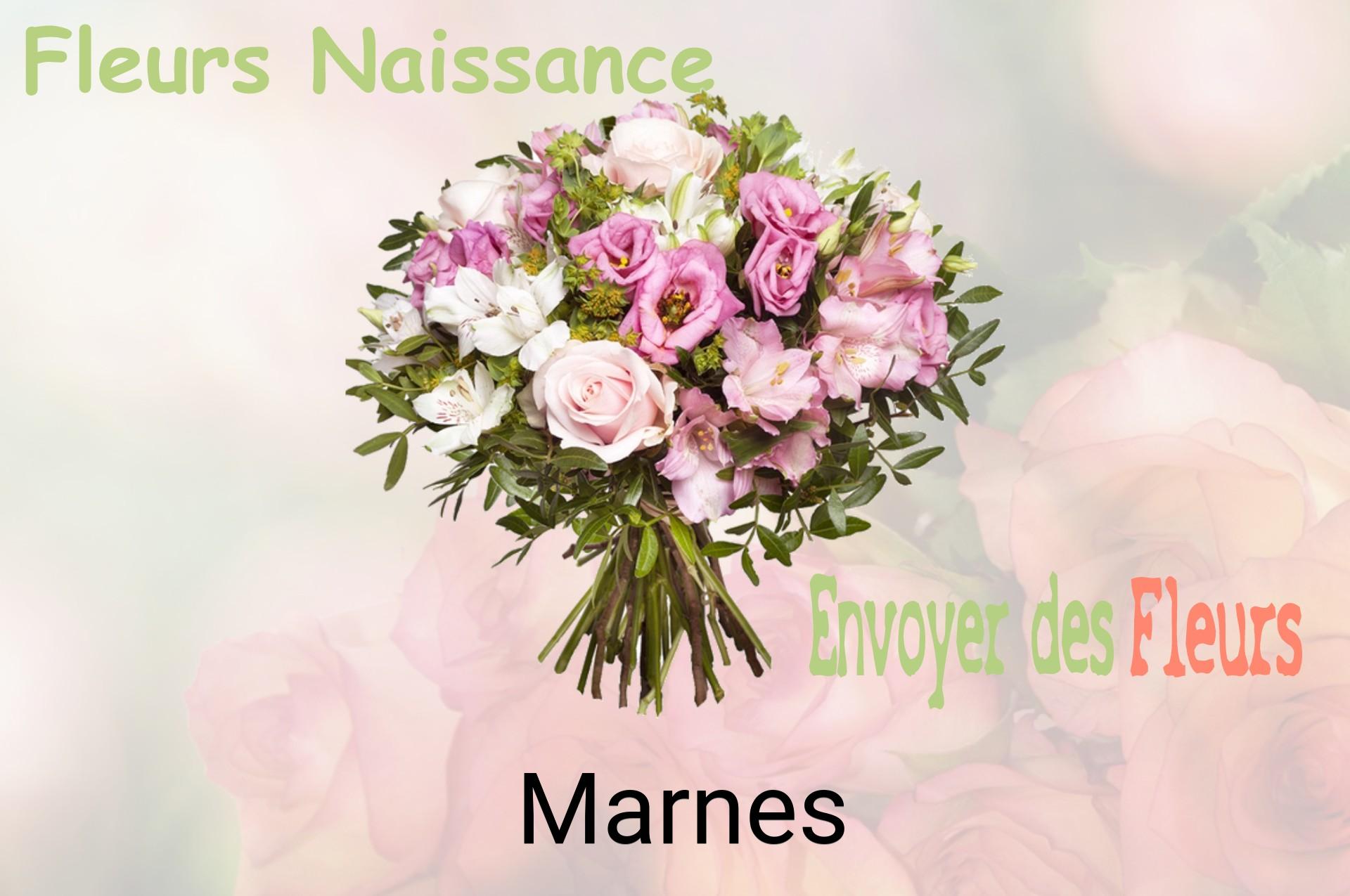Bouquet de fleurs de naissance livré à Marnes
